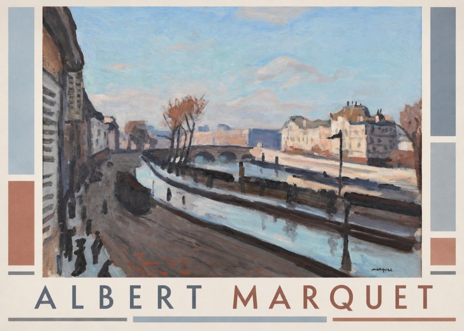 Albert Marquet Le Pont-neuf No3 - Plakát