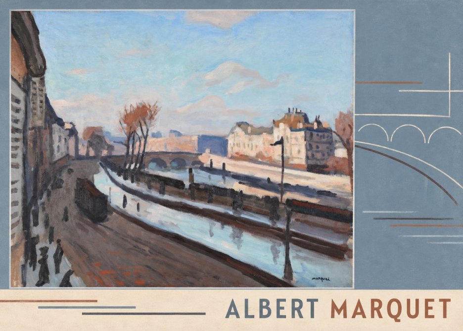 Albert Marquet Le Pont-neuf No4 - Plakát