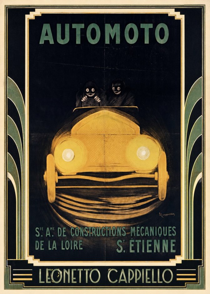 Leonetto Cappiello Automoto No1 - Plakát