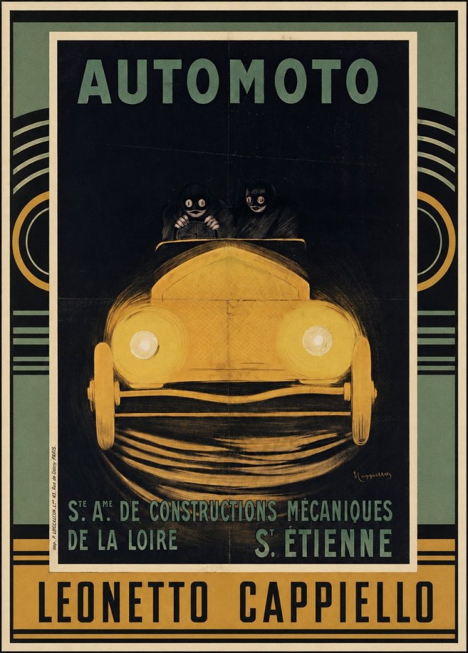 Leonetto Cappiello Automoto No3 - Plakát