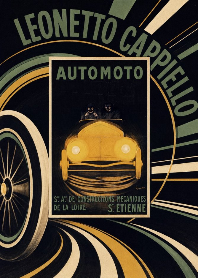 Leonetto Cappiello Automoto No5 - Plakát