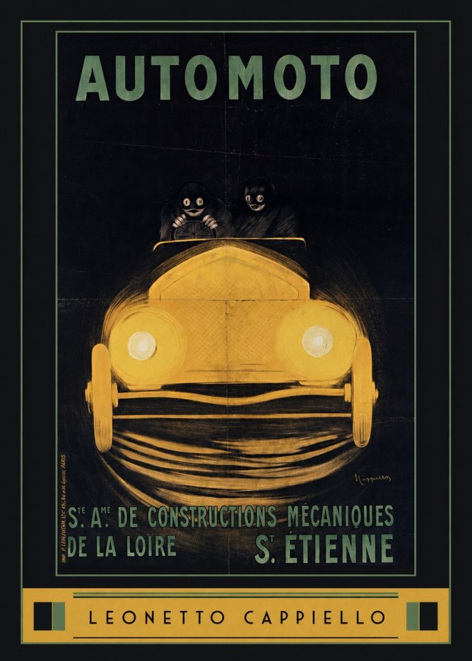 Leonetto Cappiello Automoto No6 - Plakát
