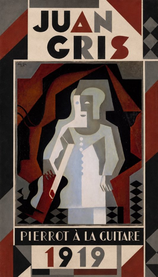 Juan Gris Pierrot À La Guitare No1 - Plakát