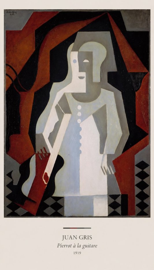 Juan Gris Pierrot À La Guitare No6 - Plakát