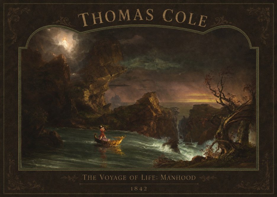 Thomas Cole The Voyage of Life: Manhood III No2 - Plakát