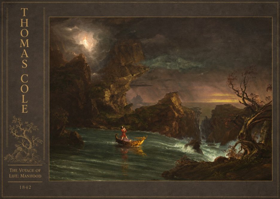 Thomas Cole The Voyage of Life: Manhood III No3 - Plakát