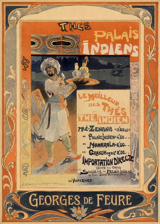 Georges de Feure Palais Indiens No1 - Plakát