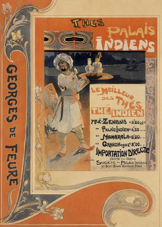 Georges de Feure Palais Indiens No2 - Plakát