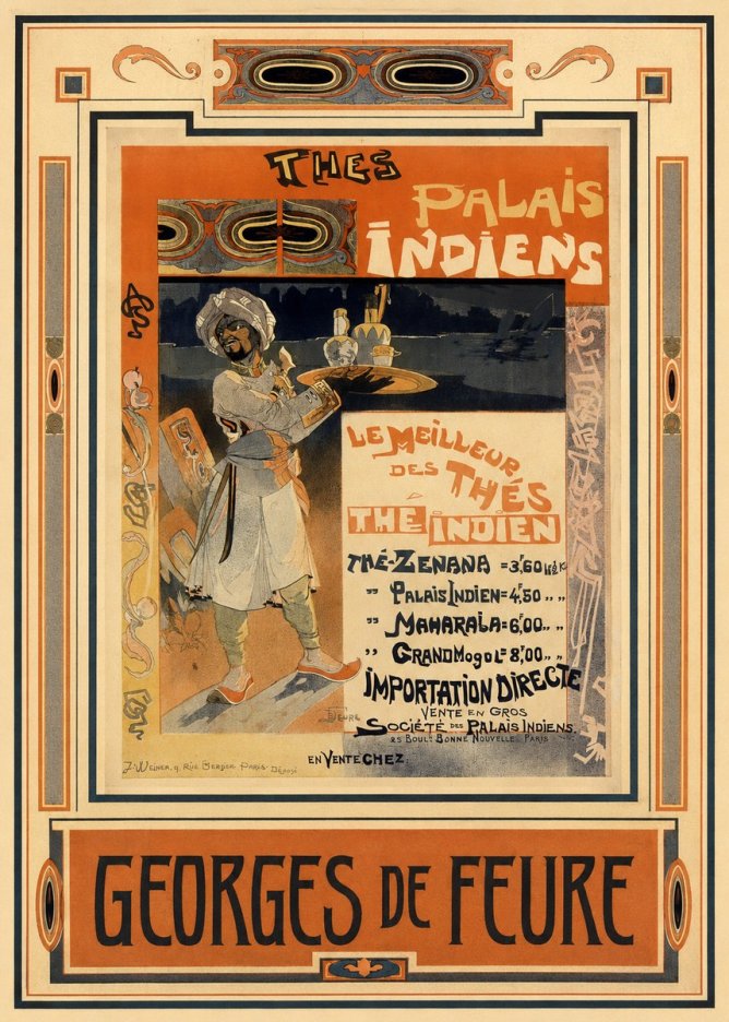 Georges de Feure Palais Indiens No3 - Plakát