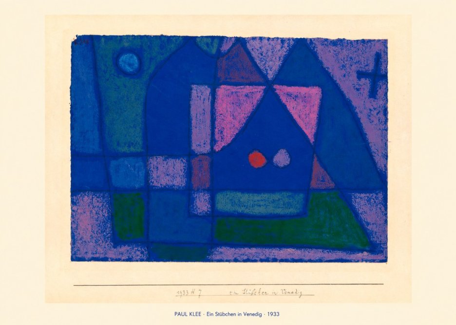 Paul Klee Ein Stübchen in Venedig No6 - Plakát