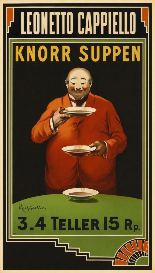 Leonetto Cappiello Knorr Suppen No1 - Plakát