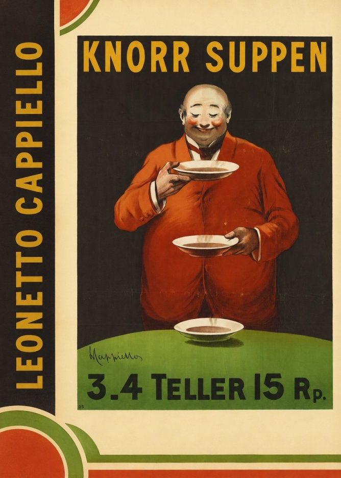 Leonetto Cappiello Knorr Suppen No2 - Plakát