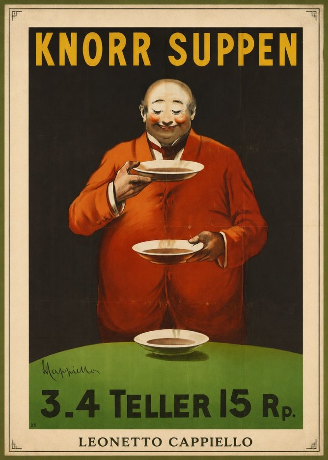 Leonetto Cappiello Knorr Suppen No3 - Plakát