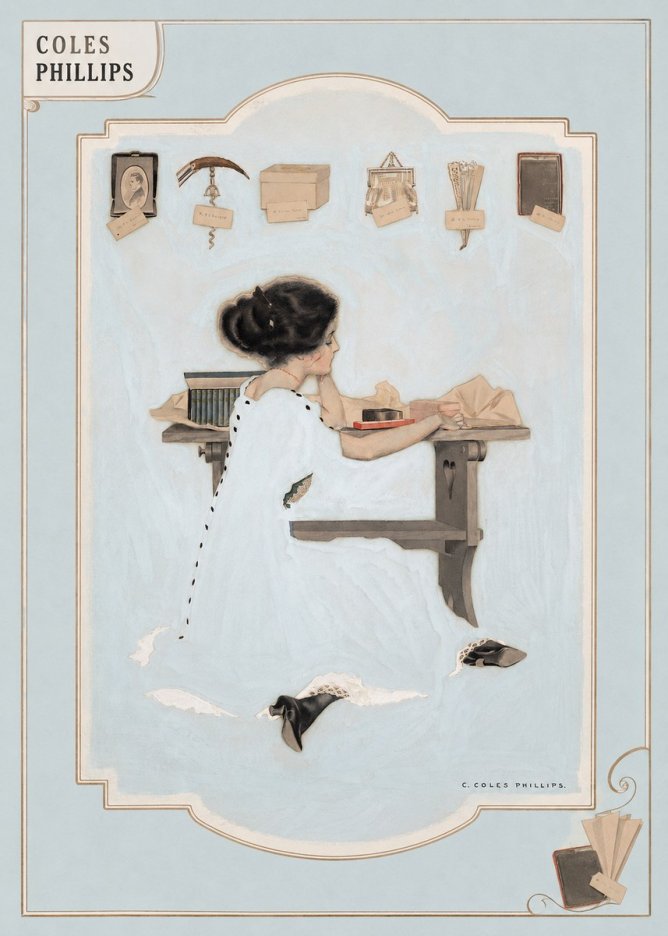 Coles Phillips Remembrance No4 - Plakát