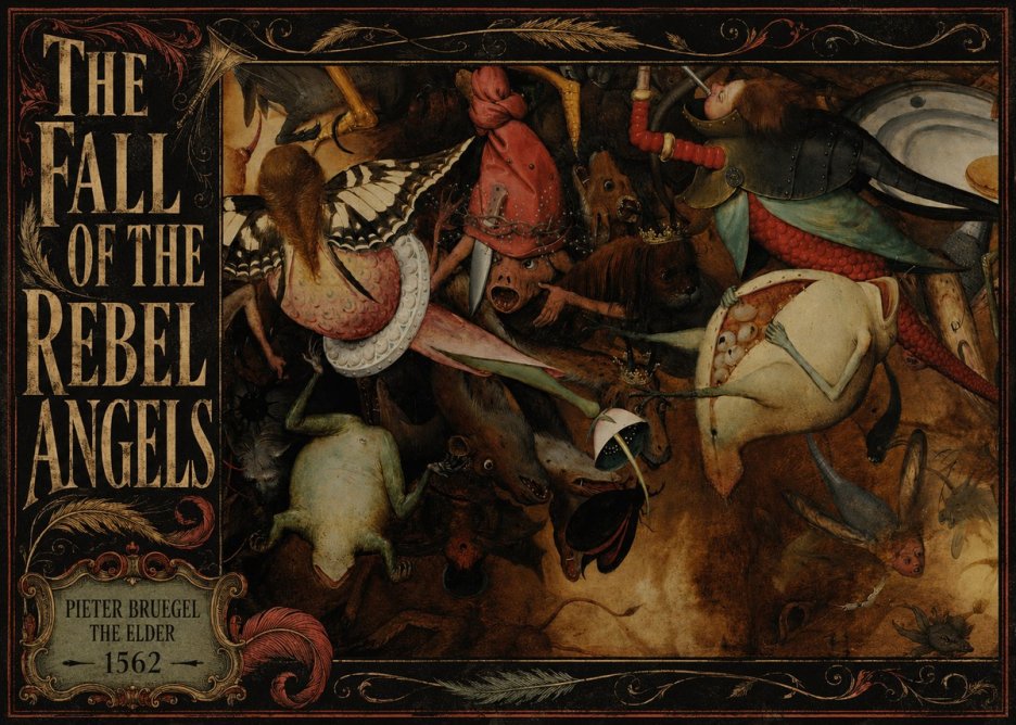 Pieter Bruegel The Fall of the Rebel Angels V No4 - Plakát