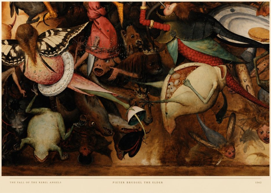 Pieter Bruegel The Fall of the Rebel Angels V No6 - Plakát