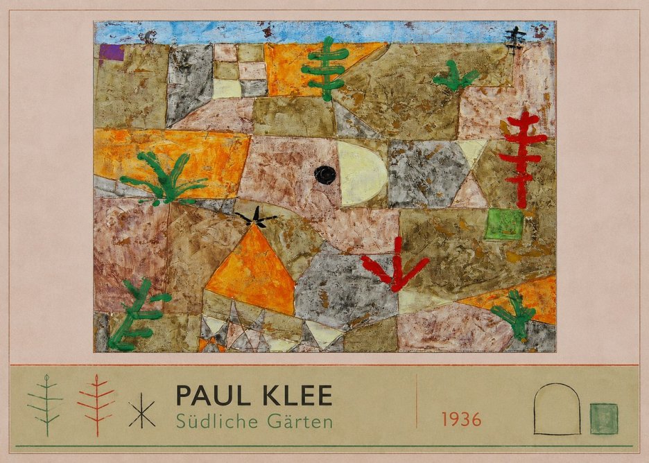 Paul Klee Südliche Gärten No2 - Plakát