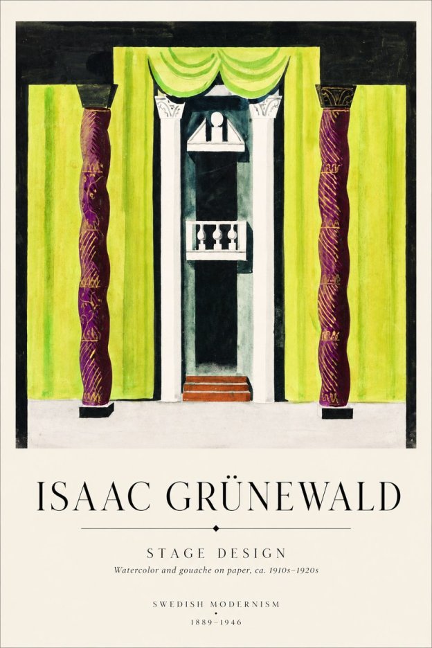 Isaac Grünewald Stage Set Design No2 - Plakát