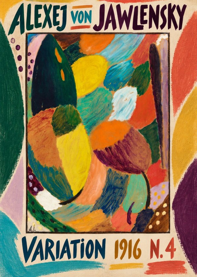 Alexej von Jawlensky Variation 1916 N.4 No1 - Plakát