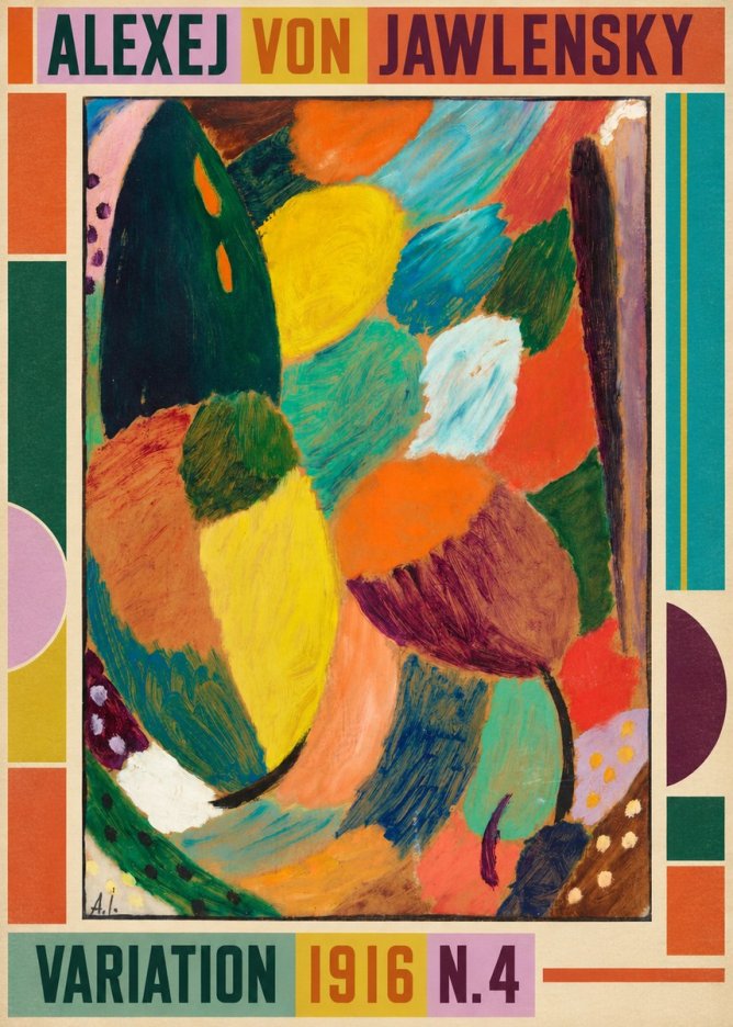 Alexej von Jawlensky Variation 1916 N.4 No2 - Plakát
