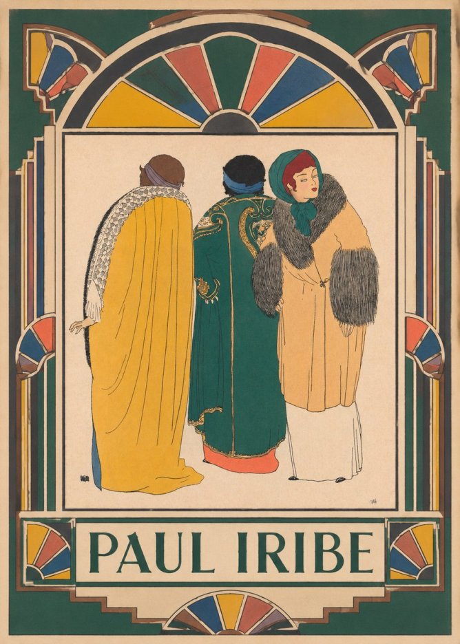 Paul Iribe Fashionable Figures No4 - Plakát