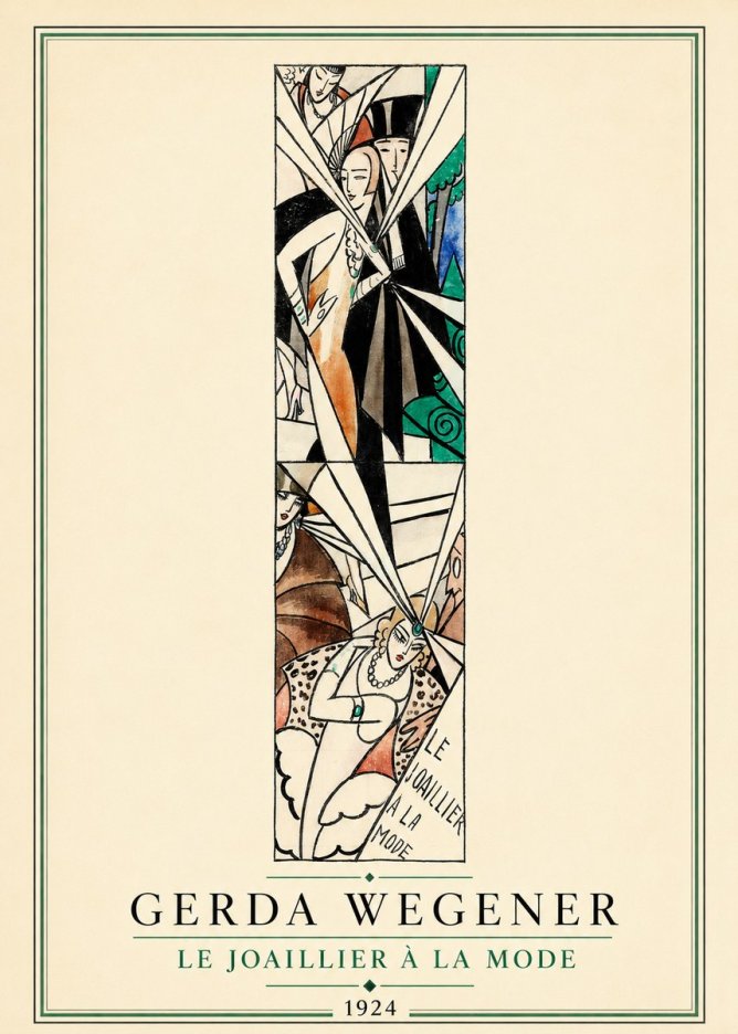 Gerda Wegener Le Joaillier À La Mode No4 - Plakát