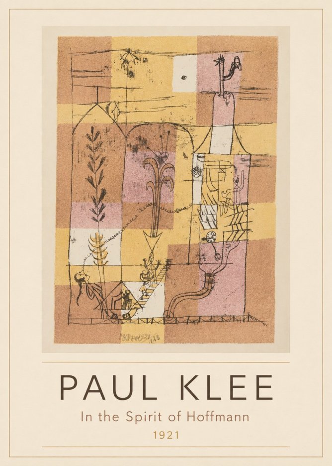 Paul Klee In the Spirit of Hoffmann No3 - Plakát