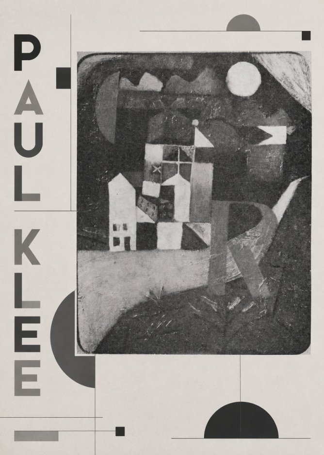 Paul Klee Village in the Mountains No2 - Plakát