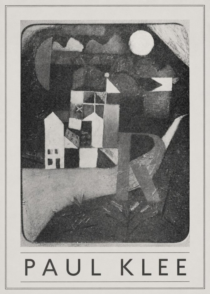 Paul Klee Village in the Mountains No5 - Plakát