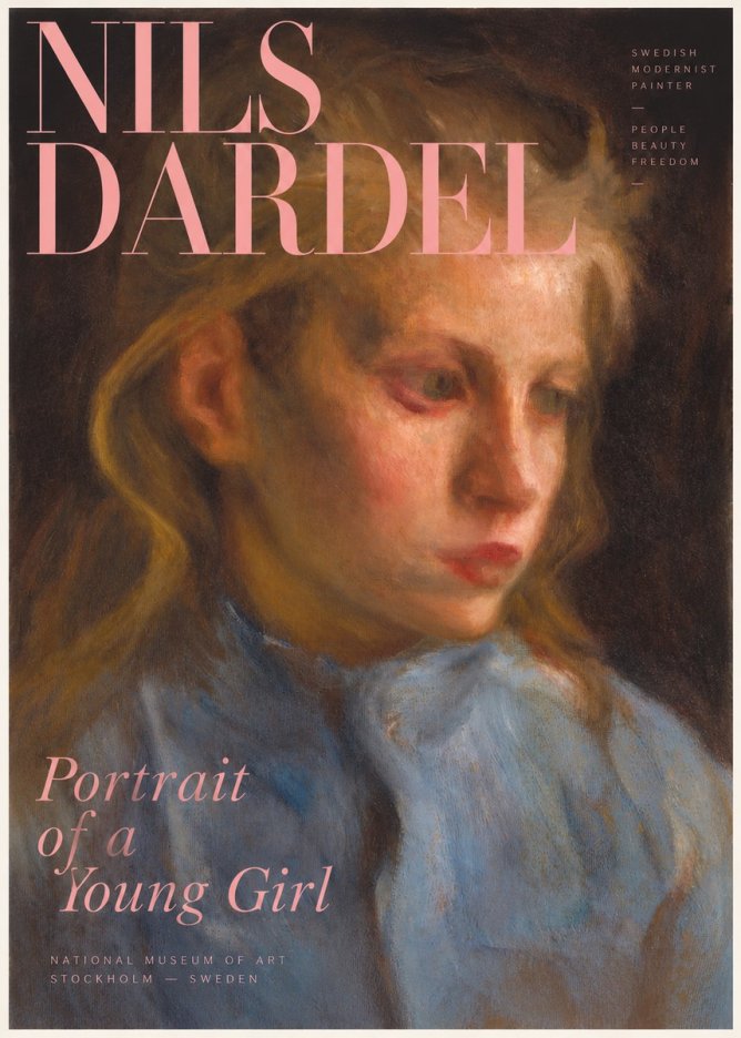 Nils Dardel Portrait of a Young Girl No2 - Plakát