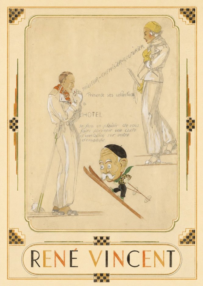 René Vincent Ttailleur-chemisier-couturier No6 - Plakát
