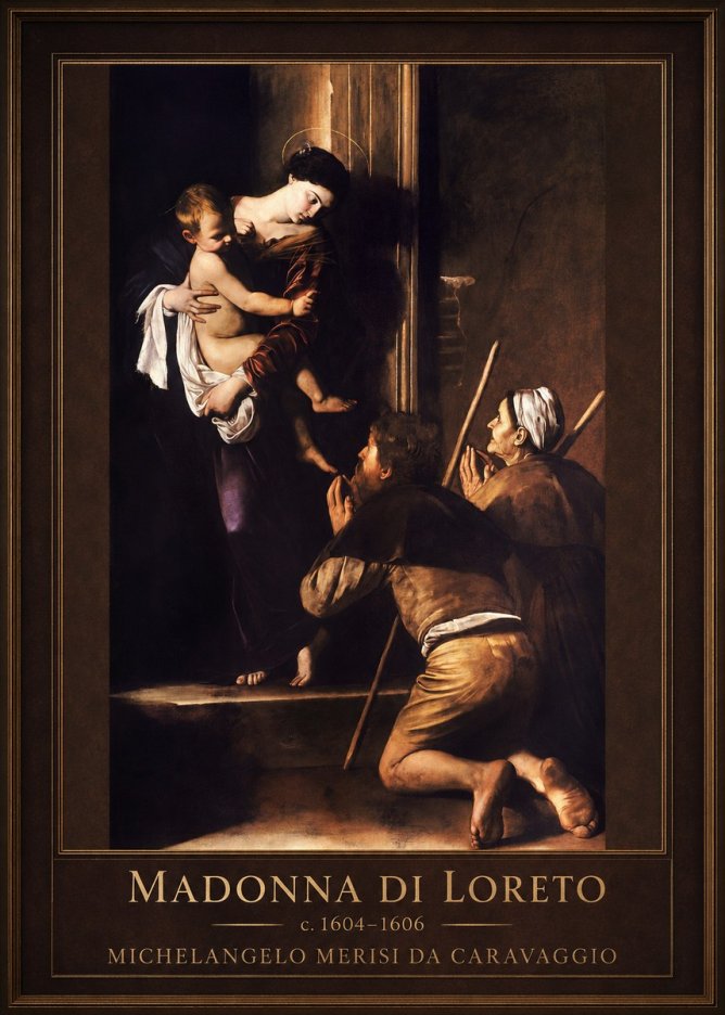 Michelangelo Merisi da Caravaggio Madonna Di Loreto No3 - Plakát