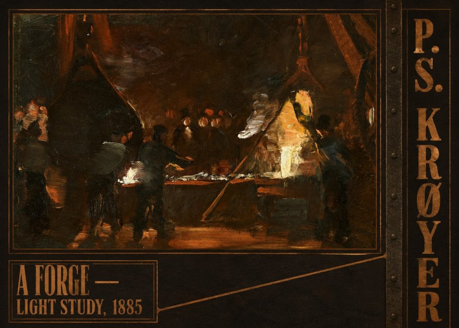 P.S. Krøyer A Forge — Light Study, 1885 No4 - Plakát