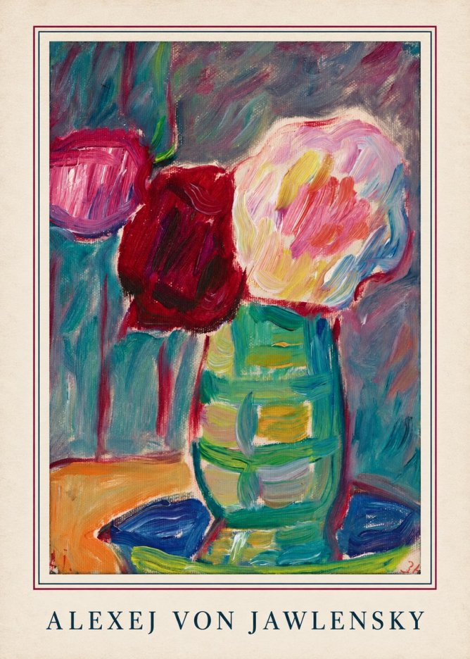 Alexej von Jawlensky Still Life with Flowers No4 - Plakát