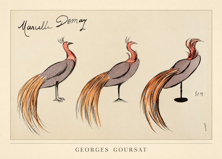 Georges Goursat Marcelle Demay No3 - Plakát