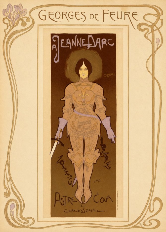 Georges de Feure Jeanne D'arc No1 - Plakát