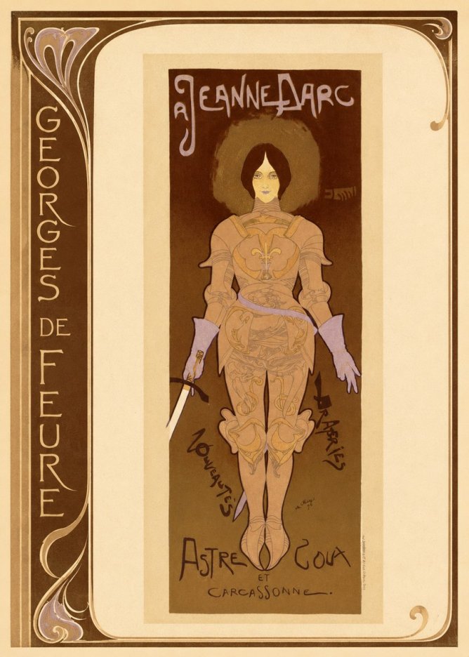 Georges de Feure Jeanne D'arc No2 - Plakát
