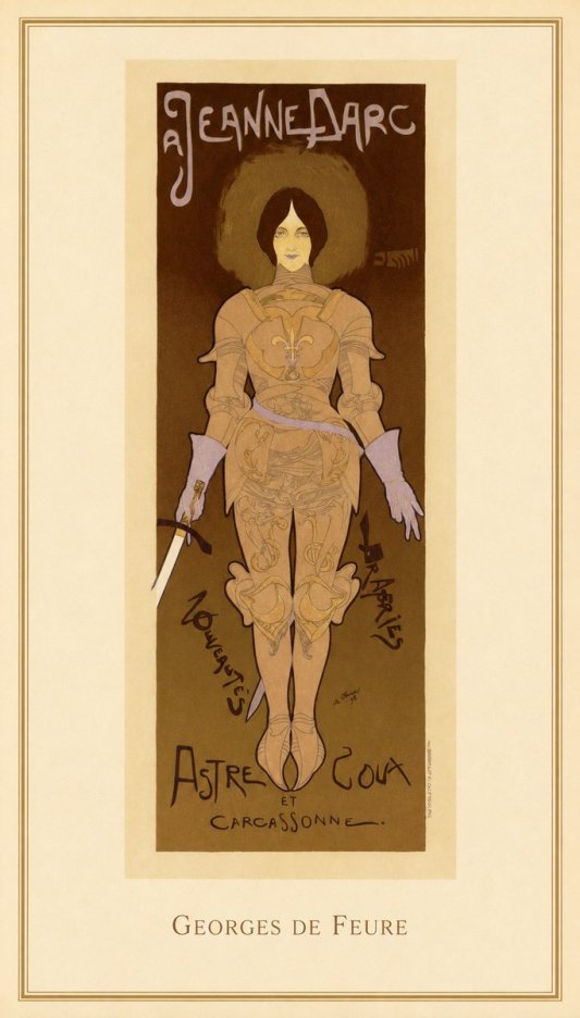Georges de Feure Jeanne D'arc No4 - Plakát