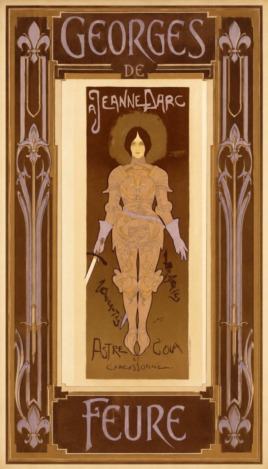 Georges de Feure Jeanne D'arc No5 - Plakát