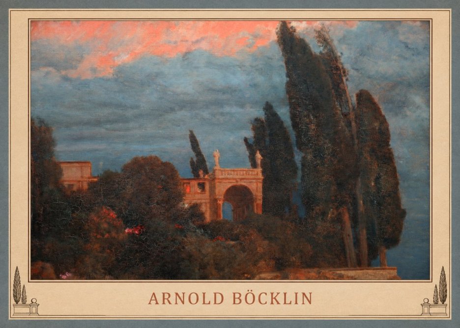 Arnold Böcklin Roman Villa No4 - Plakát