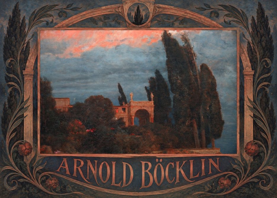 Arnold Böcklin Roman Villa No6 - Plakát