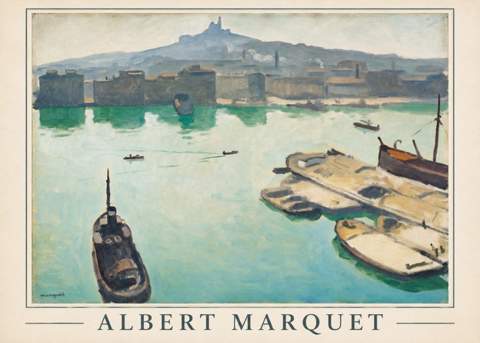 Albert Marquet Port of Marseille No1 - Plakát