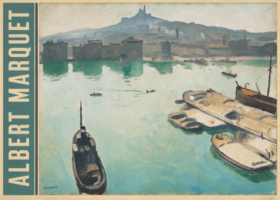 Albert Marquet Port of Marseille No2 - Plakát