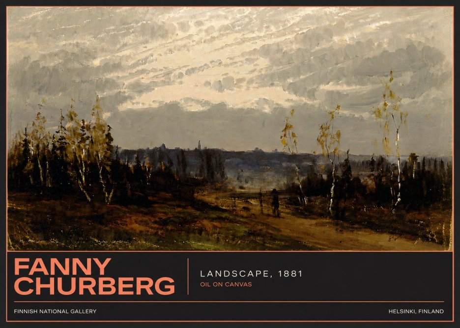 Fanny Churberg Landscape No4 - Plakát