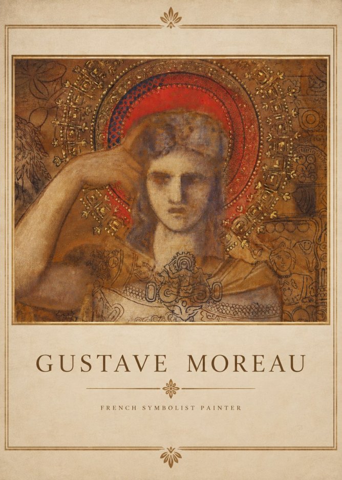 Gustave Moreau L'apparition II No3 - Plakát