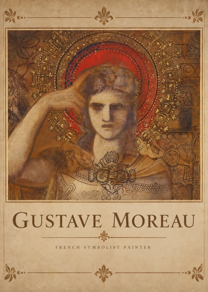 Gustave Moreau L'apparition II No4 - Plakát