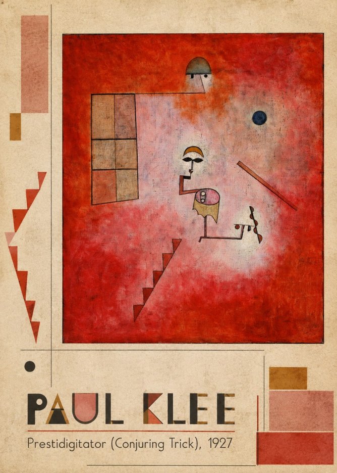 Paul Klee Prestidigitator (Conjuring Trick), 1927 No2 - Plakát