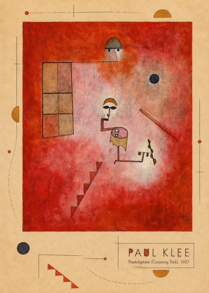 Paul Klee Prestidigitator (Conjuring Trick), 1927 No5 - Plakát