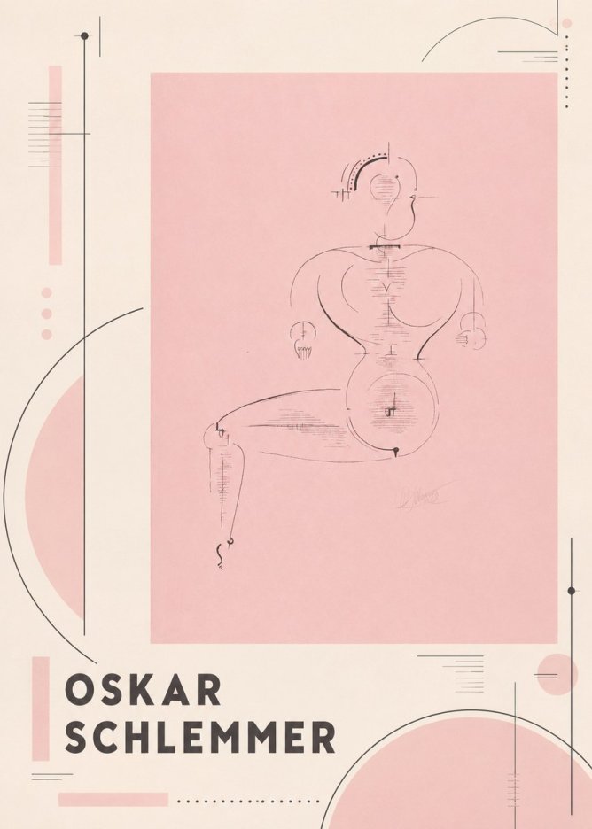 Oskar Schlemmer Figur L 1 No4 - Plakát
