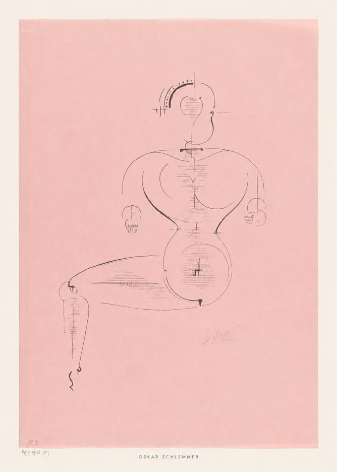 Oskar Schlemmer Figur L 1 No5 - Plakát